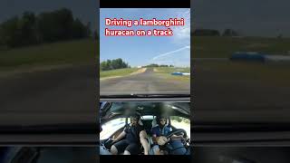 driving a huracan on a race track Xtreme Xperience