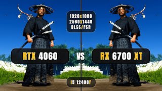 RTX 4060 vs RX 6700 XT | i5 12400F - 1080P, 1440P & DLSS/FSR | Test in 11 Games