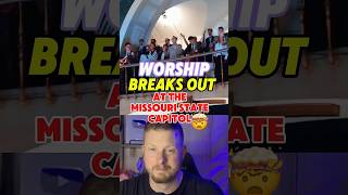 Worship breaks out at the Missouri State Capitol!🙌#shorts #worship #praise #Jesus #holyspirit #God