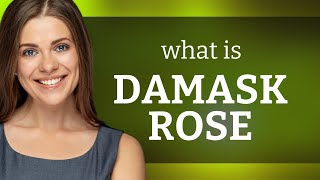 Damask rose — meaning of DAMASK ROSE