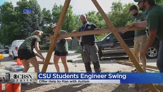 Some Engineering Students At CSU Came Together To Build A Swing For A Man With Autism