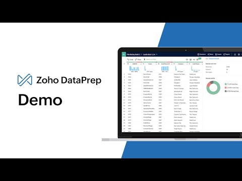 How to prepare ERP data using Zoho DataPrep