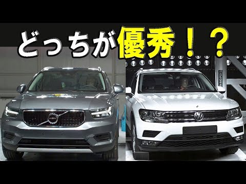 2018 Volvo XC40 vs 2016 VW Tiguan - Euro NCAP test