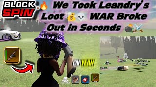 😈 Robbing My Opps with Legendary Loot 💰 Turned Into FULL WAR 🔥⚔️ &Roblox BlockSpin