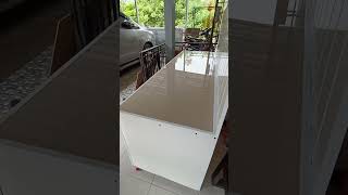 Meja Dapur Dari Kanal C Baja Ringan Granit #mejaminimalis #mejadapur #wastafel