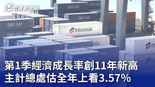 第1季經濟成長率創11年新高 主計總處估全年上看3.57％｜20240430 公視晚間新聞