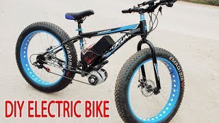 DIY Electric Bike 40km/h Using 350W Reducer Brushless Motor