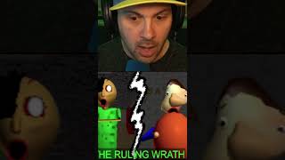 Baldi burns down the school with Bully inside - Baldi mod animation reaction