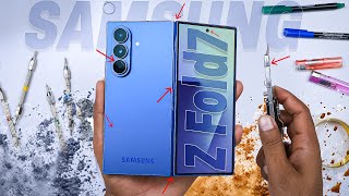 Extreme💥Durability Test of Samsung Z Fold 7 - DON'T TRY IT | Water & Drop Test !
