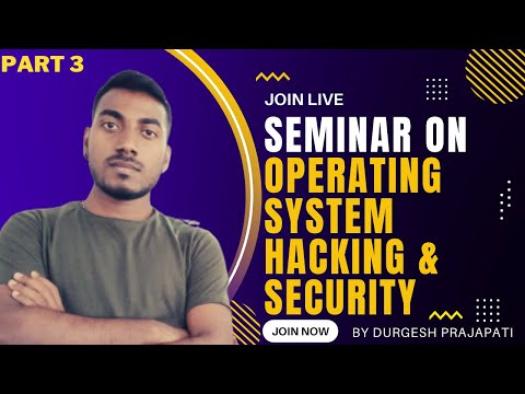 Seminar On Operating System Hacking & Security in Hindi | Cyber Security Seminar In Hindi