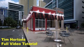 Tim Hortons | Full Video Tutorial | Revit Architecture | Twinmotion