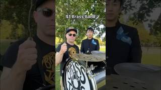 $1 VS $10,000 Brass Band #aylex #brass #brassband #trumpet #saxophone #trombone #sousaphone #drums