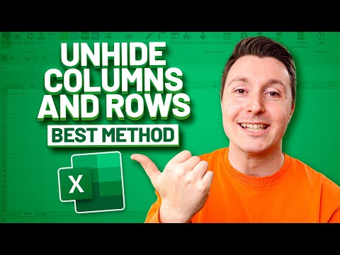 HOW TO UNHIDE (AND HIDE) COLUMNS AND ROWS [THE BEST METHOD]