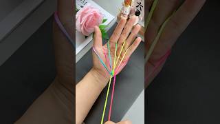 Floating Parachute Toy DIY - Nostalgic String Magic! #StringArt #NostalgicGames #Satisfying #DIYKids