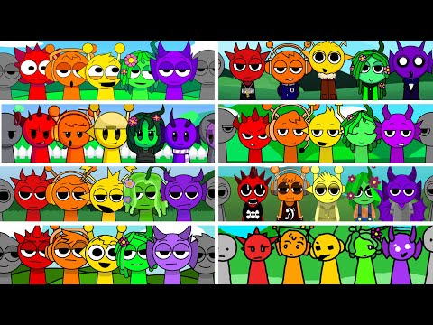 🌈Incredibox - Sprunki but SKITTLES COLOR in ALL Different Mods🌈