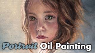 Painting a Girl Holding a Sparrow - Oil Portrait Process