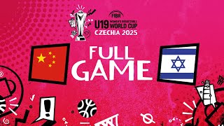 Class 9-12 | China v Israel | Full Basketball Game | FIBA U19 Women's Basketball World Cup 2025
