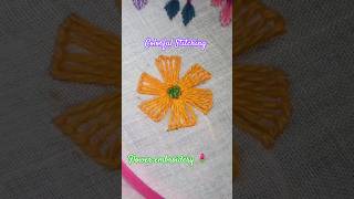🌷 flower embroidery 🌷#embroidery #handbroidery #shorts #viralshorts #trending #short2025