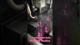 2-Cavity semi auto PET blow Machine #petbottle #cosmeticbottle