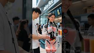 Juice and Smoothie maker Robot #futuristic #smoothie #healthyfood #juice #humanoid