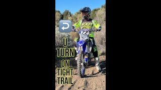 How To U Turn Enduro Bike| Quick And Tight Trail Technique