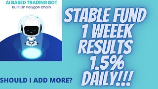 #STABLEFUND 1.5%  DAILY 1 WEEK RESULTS HOW DID I MAKE!!!