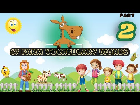 Farm Vocabulary Words for Kids Part 2 | How to Learn & Speak English