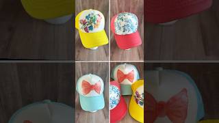 DIY Trucker Hats! 💕 Napkin decoupage with Mod Podge! #crafts #diy #tutorial #decoupage