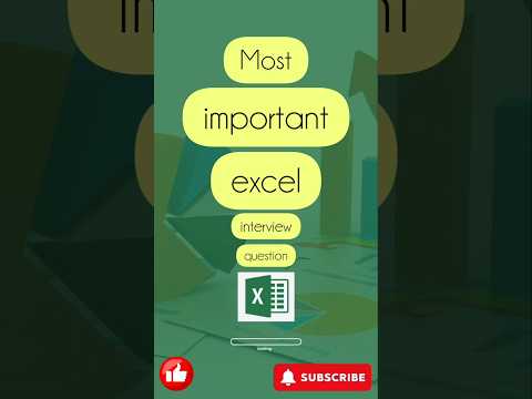 Excel interview question #excelinterview #exceltips #excelyourself #exceltutorial #excel #data #tips