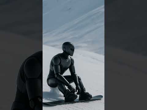 Snowboarding robot #shorts