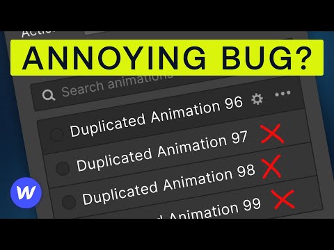 Duplicated Animations in WEBFLOW and how to SOLVE IT