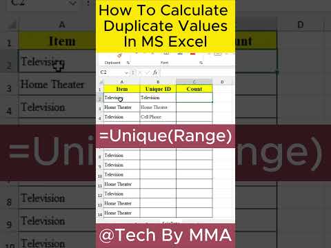 How To Calculate Duplicate Values In MS Excel | Excel Tips: Finding Duplicate Values #microsoftexcel