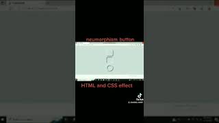 Html and Css neumorphism button effects