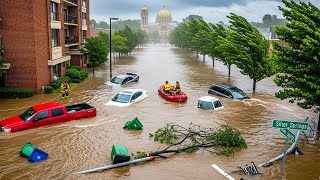 Chaos in Washington DC & Maryland! Flash Flooding Sweep Away Cars & Homes