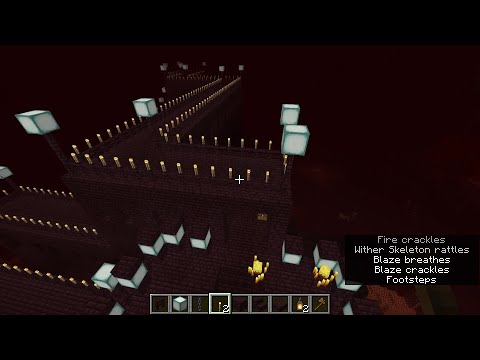 Let's light up the Nether Fortress the way it deserves! Part 1 | Relaxing Minecraft ASMR
