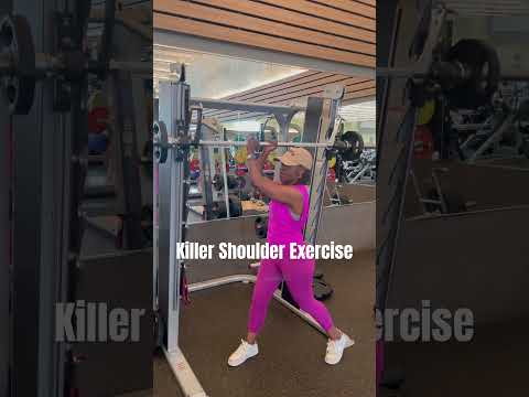 Killer shoulder exercise #fitness #fullbodyworkout #shoulderworkout #gymworkout