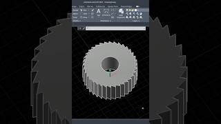 3D CAD Gear Modelling | Design of Gear in AutoCAD #autocad #3dcad #gear