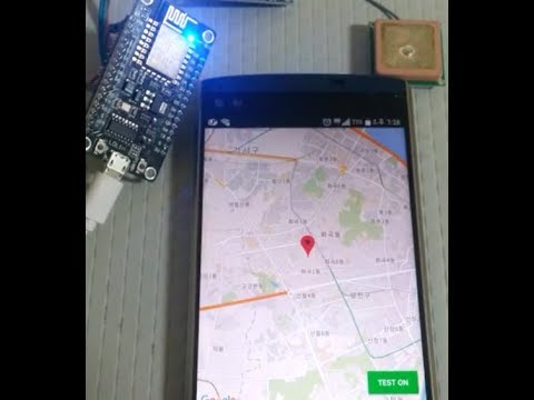 [Arduino Maker] ESP8266 GPS 구글맵 연동 안드로이드 앱(ESP8266 gps google maps app)