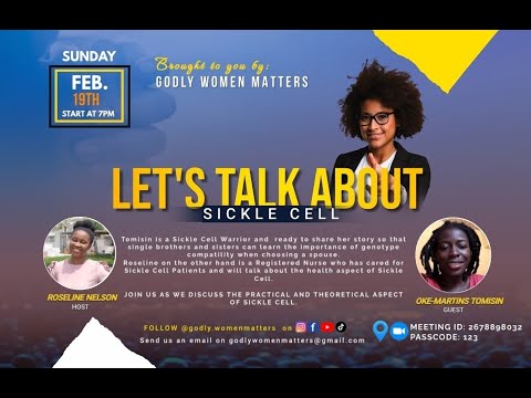 GENOTYPE COMPATIBILITY | SICKLE CELL AWARENESS (Roseline and Tomisin)