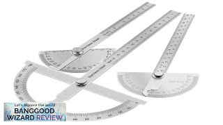 180 Degree Protractor Metal Angle Finder Goniometer Angle Ruler Stainless Steel Woodworking Review