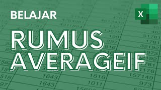 Learn AVERAGEIF Formula - Beginner Excel Tutorial - ignasiusryan