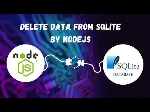 Delete Data From Sqlite With NodeJS || Data Deleting from SQLite #sqlite3