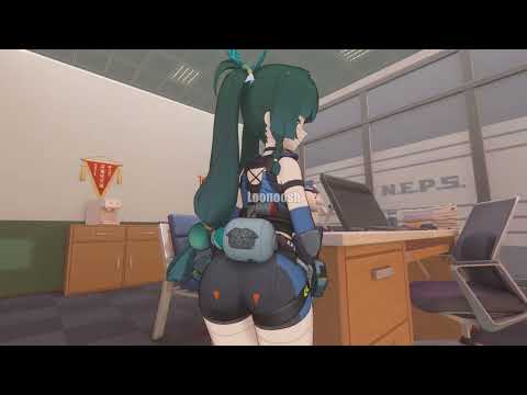 ☕ Qingyi shaking booty | Zenless Zone Zero animation ☕