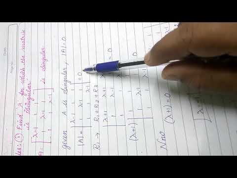 Class12 DETERMINANTS - Adjoint & Inverse of matrices intro