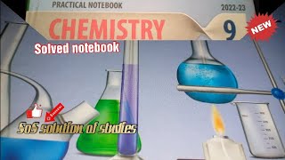 9th chemistry practical notebook #new #solved @SoS solution of studies