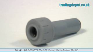 TRADING DEPOT: Polyplumb Socket Reducer 15mm x 10mm - Part no. PB1815