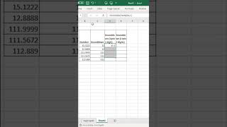 How to ROUNDDOWN in Excel #excel #shortfeed #shorts