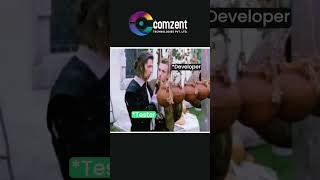 Developer vs Tester | Software Testing Funny Meme | QA Life at Comzent Technologies#shorts