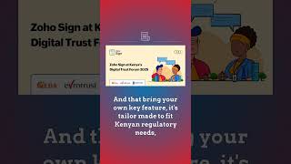 Zoho Sign at Kenya's Digital Trust Forum 2025 organized by Evrotrust and Geda