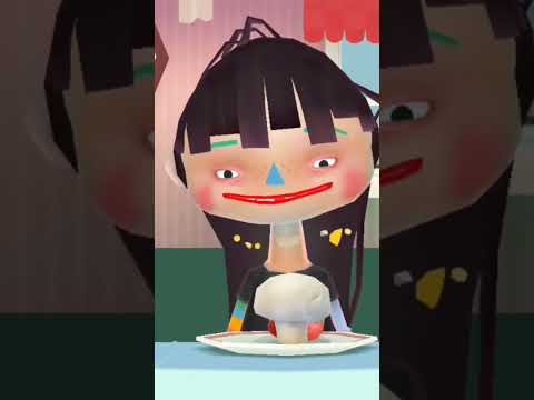 Toca Boca (girl) eating part 2 #shortsvideo #funnyshorts #shorts #kidszone